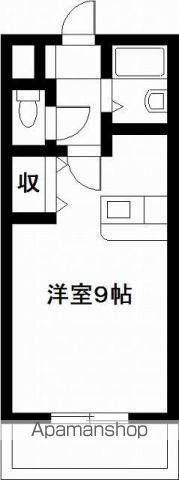 エレガンス11(ワンルーム/2階)の間取り写真