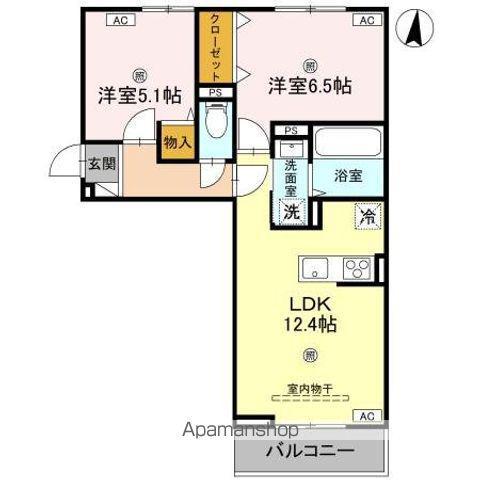 D-REGALO日光S(2LDK/3階)の間取り写真