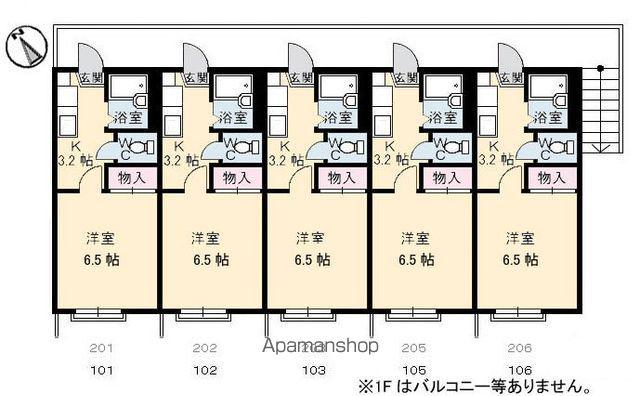 アークヒルズ東山(1K/2階)の間取り写真