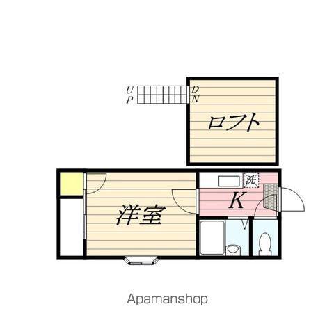 コンフォルト博多Ⅰ(1K/2階)の間取り写真