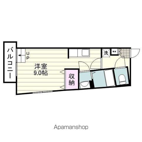 リーベンパレス荒田Ⅱ(ワンルーム/3階)の間取り写真