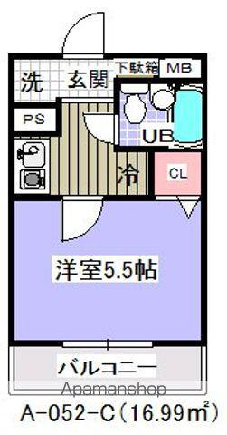 ローズガーデンA52番館(1K/3階)の間取り写真