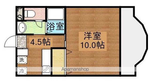 TN布袋(1DK/2階)の間取り写真