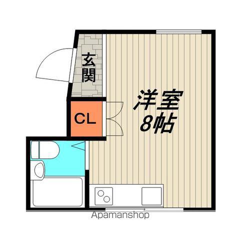 谷村マンション(ワンルーム/3階)の間取り写真