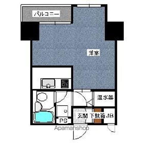 ライオンズマンション中央通(1K/2階)の間取り写真