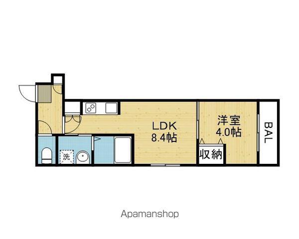 H-MAISON平野ノースⅢ(1LDK/1階)の間取り写真
