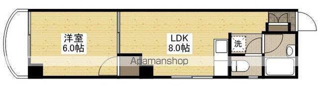 植木ビル(1LDK/4階)の間取り写真