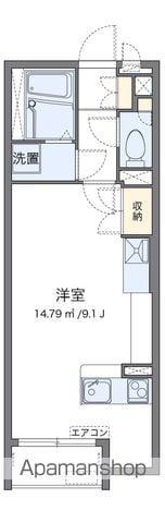 ミランダ宇那木山(ワンルーム/1階)の間取り写真