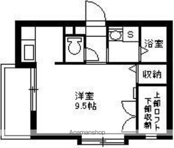 SUNFOUR燦(ワンルーム/2階)の間取り写真