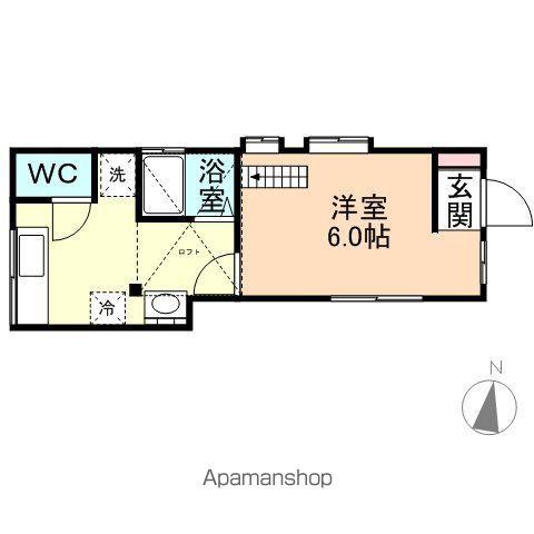 富山地鉄富山市内線 安野屋駅 徒歩2分 1階建 築17年(1DK)の間取り写真