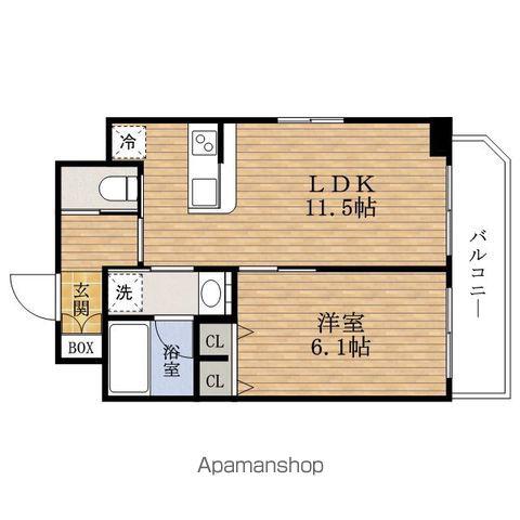 SPLENDIDE安土町(1LDK/12階)の間取り写真