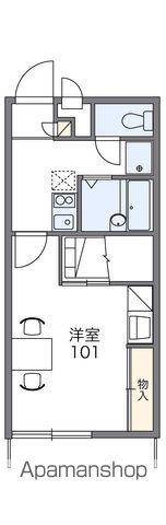 レオパレスメルベーユ(1K/2階)の間取り写真