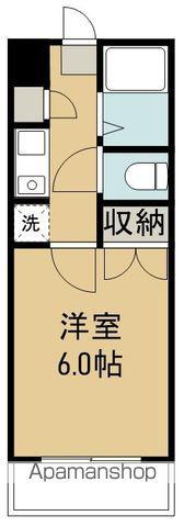 グリーンフォレストあさみ(1K/1階)の間取り写真