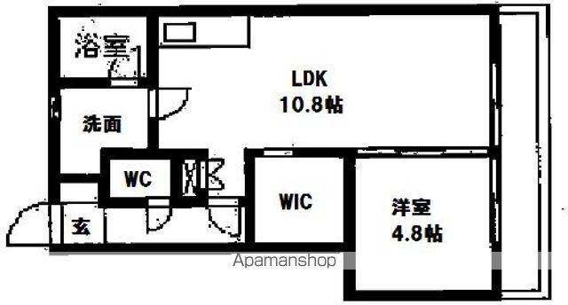 PINE・RIDGE(1LDK/2階)の間取り写真