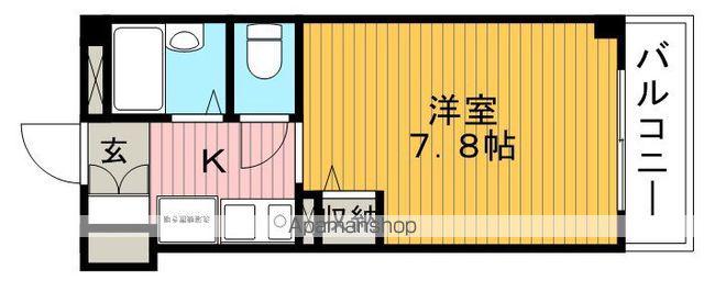 シンフォニーレジデンス柴原(1K/3階)の間取り写真