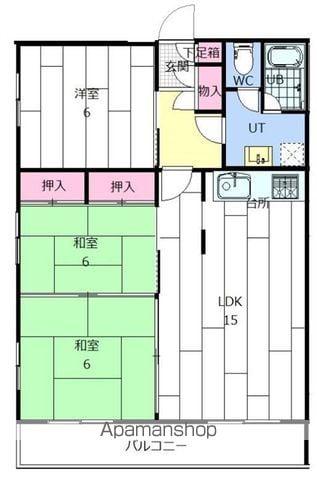 メゾン31(3LDK/2階)の間取り写真