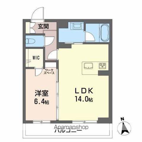 TSスクエアⅡ(1LDK/3階)の間取り写真