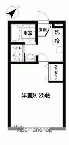 CASAHONESTY(1K/1階)の間取り写真