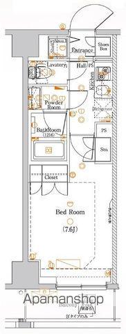 DIPS十条仲原ウエスト(1K/5階)の間取り写真