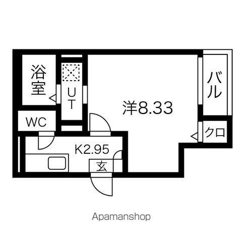 JACK FUNAIRI Ⅰ(1K/3階)の間取り写真