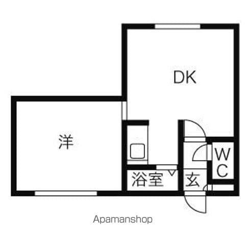 リーブルINAHO(1LDK/3階)の間取り写真