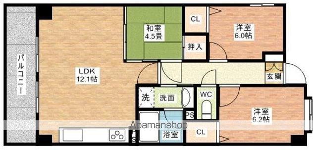AXIA(3LDK/5階)の間取り写真