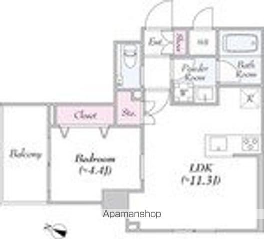 URBANLINK護国寺(1LDK/6階)の間取り写真