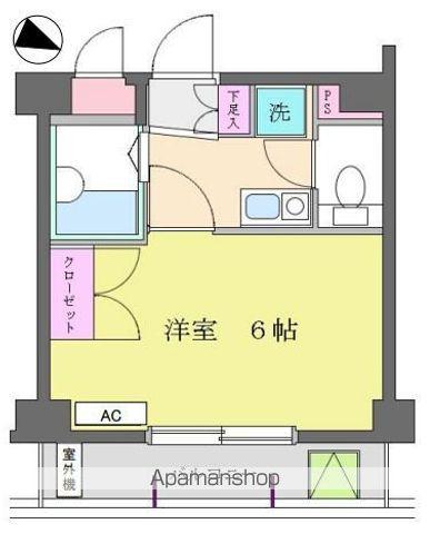 エスコート中野大和町(1K/3階)の間取り写真