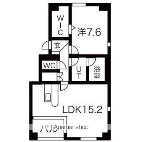 グレイス・プラザ(1LDK/6階)の間取り写真