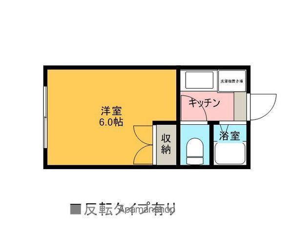 サンシャインⅠ(ワンルーム/1階)の間取り写真