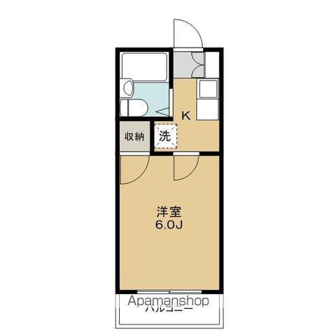 パールハイツ(1K/1階)の間取り写真