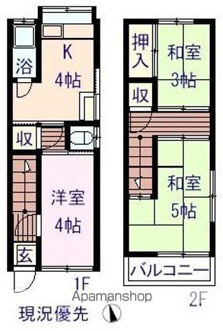 東久保アパート(3K)の間取り写真