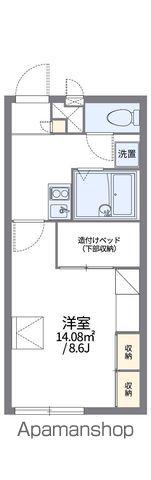 レオパレス竹寅(1K/1階)の間取り写真