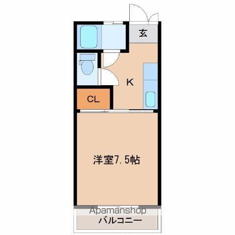 MCハイツ(1K/2階)の間取り写真