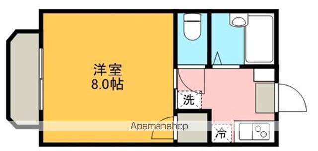グリーンコーポE(1K/2階)の間取り写真