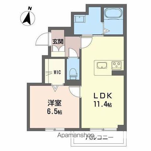 マリソルエム(1LDK/2階)の間取り写真