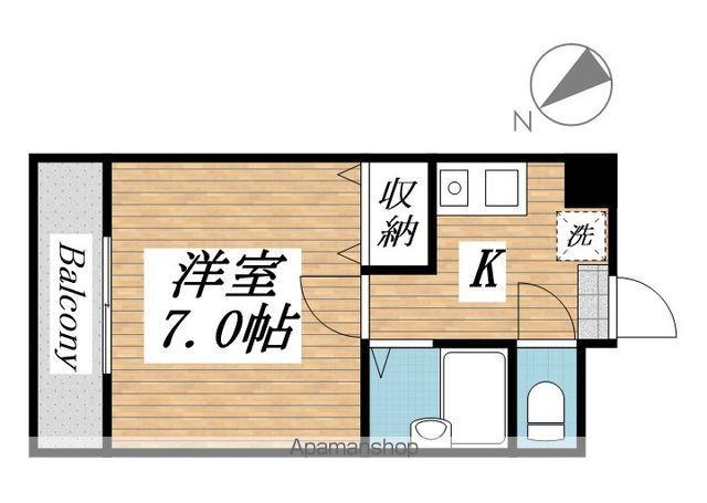 プレアール祇園(1K/3階)の間取り写真