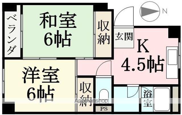 パークノワール(2K/3階)の間取り写真