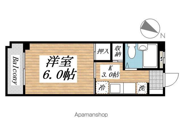 プレアール南小倉(1K/5階)の間取り写真