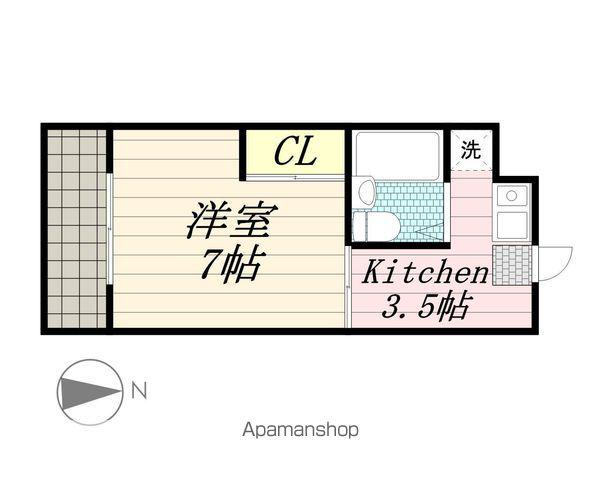 リジェール大久保3(1K/3階)の間取り写真