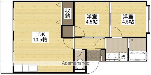 第1八木コーポ(2LDK/1階)の間取り写真