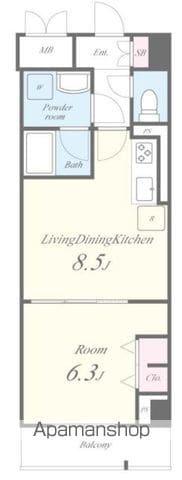 JPT RESIDENCE(1LDK/11階)の間取り写真