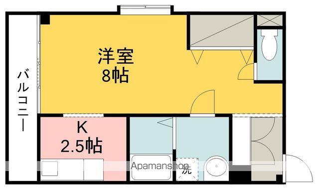 プレアール三番町(1K/3階)の間取り写真