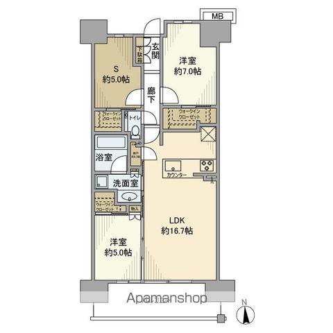 シティタワー葵(2SLDK/4階)の間取り写真
