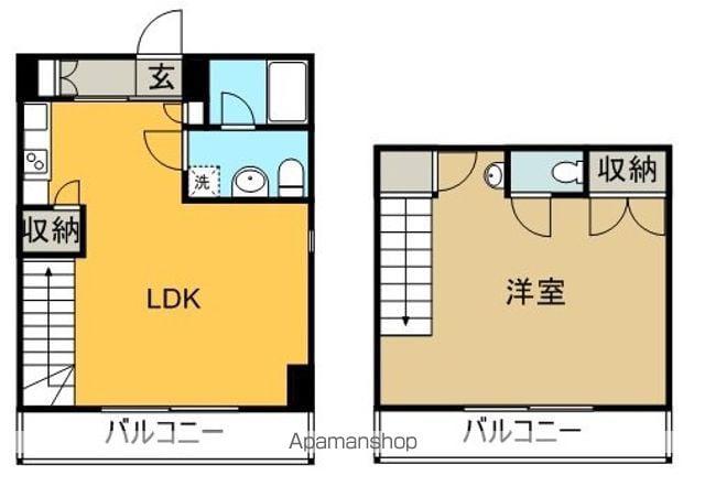エンゼルハイツエクシブ(1LDK/9階)の間取り写真