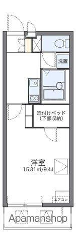 レオパレスリブェール(1K/2階)の間取り写真