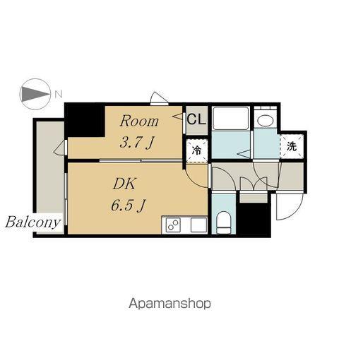 エスリードレジデンス上前津フロント(1DK/14階)の間取り写真