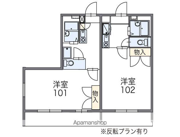 レオパレスビューフレア 2階階 間取り