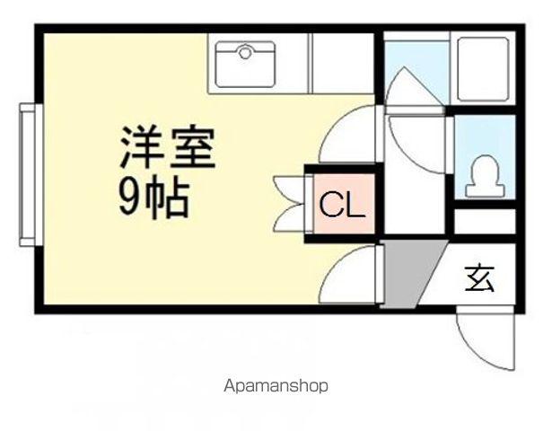 ショコラ1340(ワンルーム/2階)の間取り写真