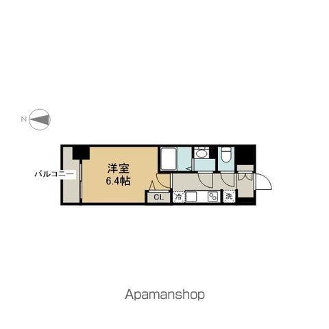 プレサンス伏見アーバンベース(1K/8階)の間取り写真